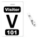Numbered PVC Badges